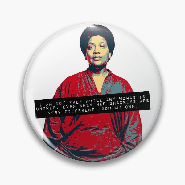Item preview, "I Am Not Free While Any Woman Is Unfree" Audre Lorde Quote designed and sold by XXRebellion.