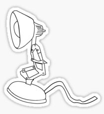 Luxo jr line drawing Sticker