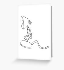 Luxo jr line drawing Greeting Card