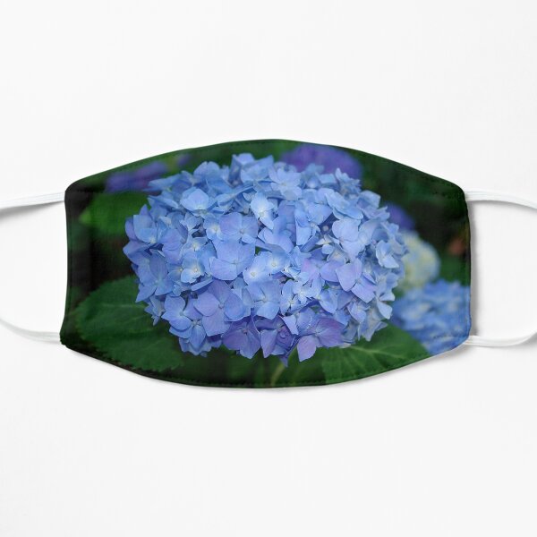 Blue hydrangea flower Mask