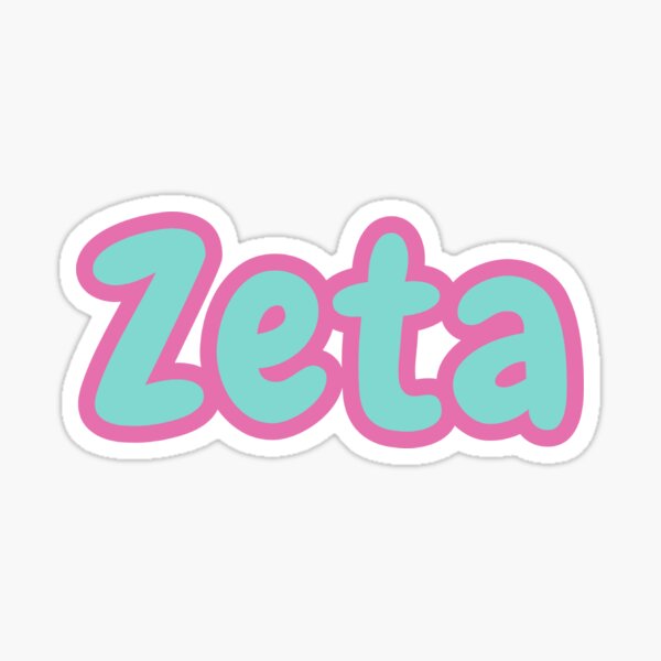 "Zeta" Sticker by madid28 Redbubble