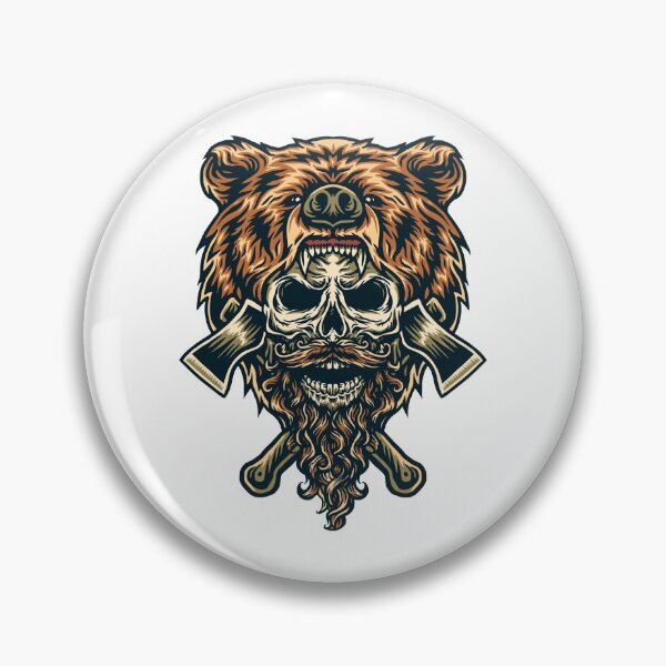 Item preview, Lumberjack Skull Bear designed and sold by Vector Scout Lab.
