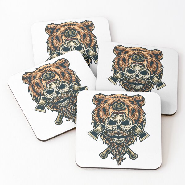 Item preview, Lumberjack Skull Bear designed and sold by Vector Scout Lab.