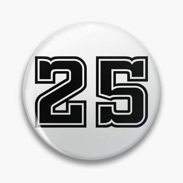 Item preview, Number twenty five 25 sport jersey suitable for basketball, baseball, football designed and sold by trenatics.