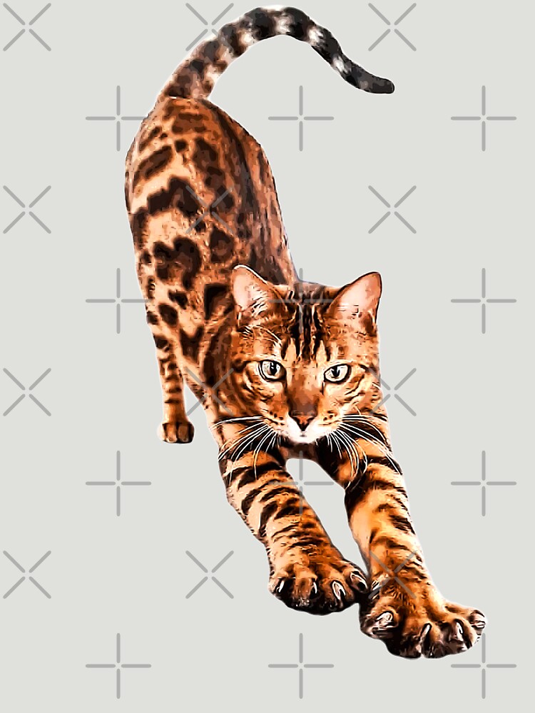 Bengal Cat Kitten Active T-Shirt for Sale by Elarex