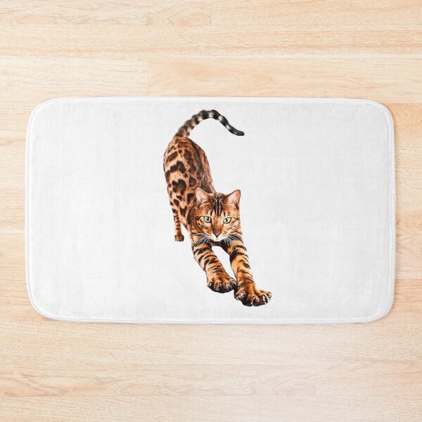 Item preview, Bengal Cat Stretching  designed and sold by ElegantCat.