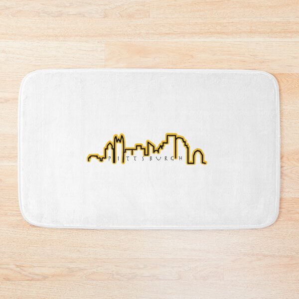 Item preview, Minimalist Pittsburgh Skyline Black and Gold designed and sold by sareenali925.