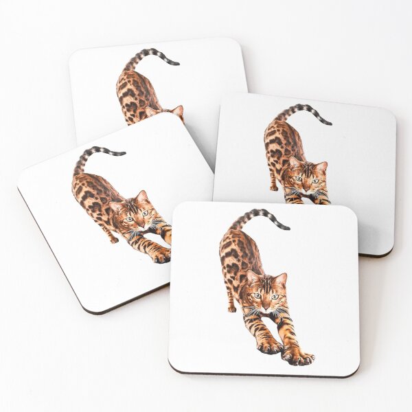 Item preview, Bengal Cat Stretching  designed and sold by ElegantCat.