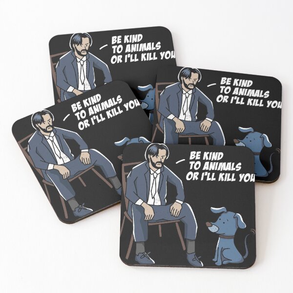 Item preview, Funny Be Kind To Animals Or Ill Kill You Dog Gift Idea graphic designed and sold by Lisbob.