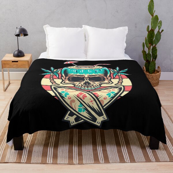 Item preview, Skull Summer Beach Surfing designed and sold by Vector Scout Lab.