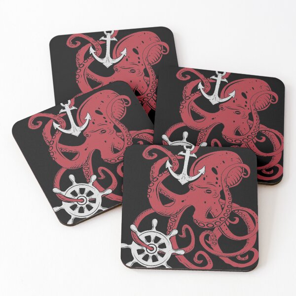 Item preview, Giant Octopus Vintage Nautical Design Theme graphic designed and sold by Lisbob.