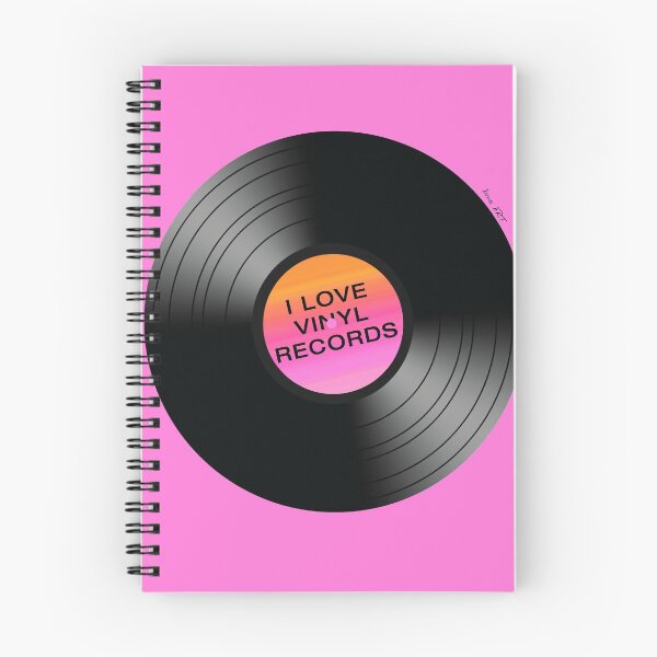 Item preview, I LOVE VINYL RECORDS - verano rosa / ilustración de Iona Art Digital designed and sold by IonaArtDigital.