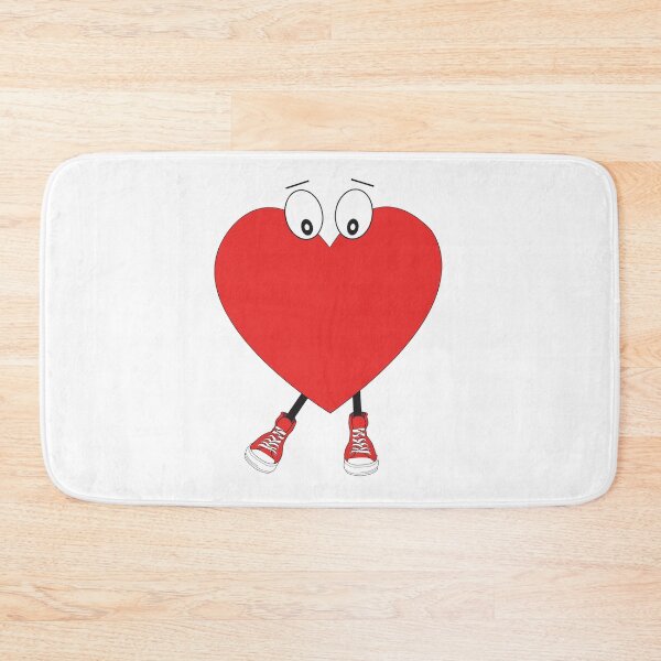 Item preview, Heart Shape Red Cute Love Character Illustration Design designed and sold by idovedesign.