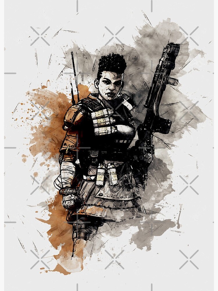 Apex Legends Bangalore Poster Art Board Print By Stylizing4you Redbubble