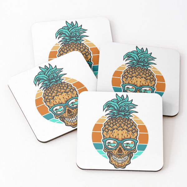 Item preview, Pineapple Beach Skull designed and sold by Vector Scout Lab.