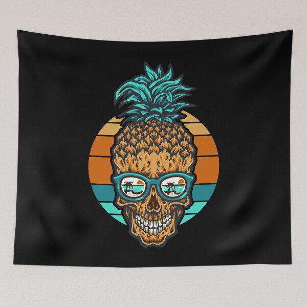 Item preview, Pineapple Beach Skull designed and sold by Curio Meridian.