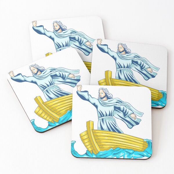Item preview, Jesus calm the Sea Illustration designed and sold by Marciano Graphic.