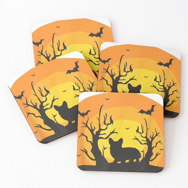 Item preview, Corgi bat costume silhouette designed and sold by linhkaphung.