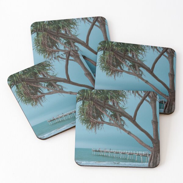 Item preview, Pandanus tree overlooking Torquay Pier Hervey Bay Queensland  designed and sold by Sandra Boles.