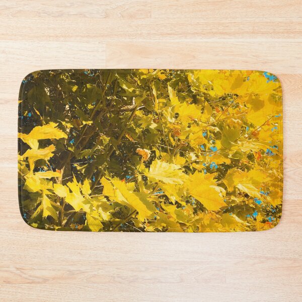 Item preview, closeup yellow leaves texture abstract background designed and sold by Mrvell.