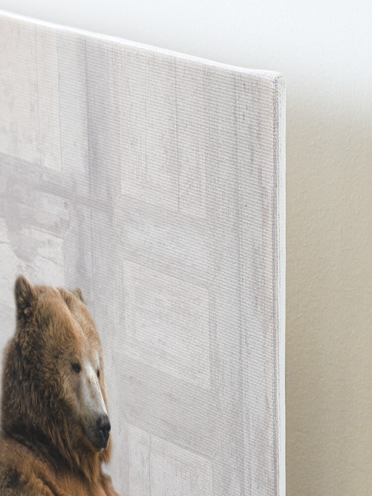 Alternate view of Bear in Bathtub Mounted Print