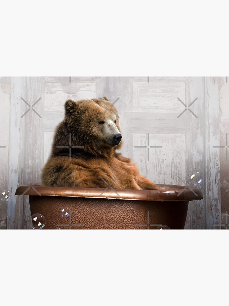 Bear in Bathtub by snoopdoggydom