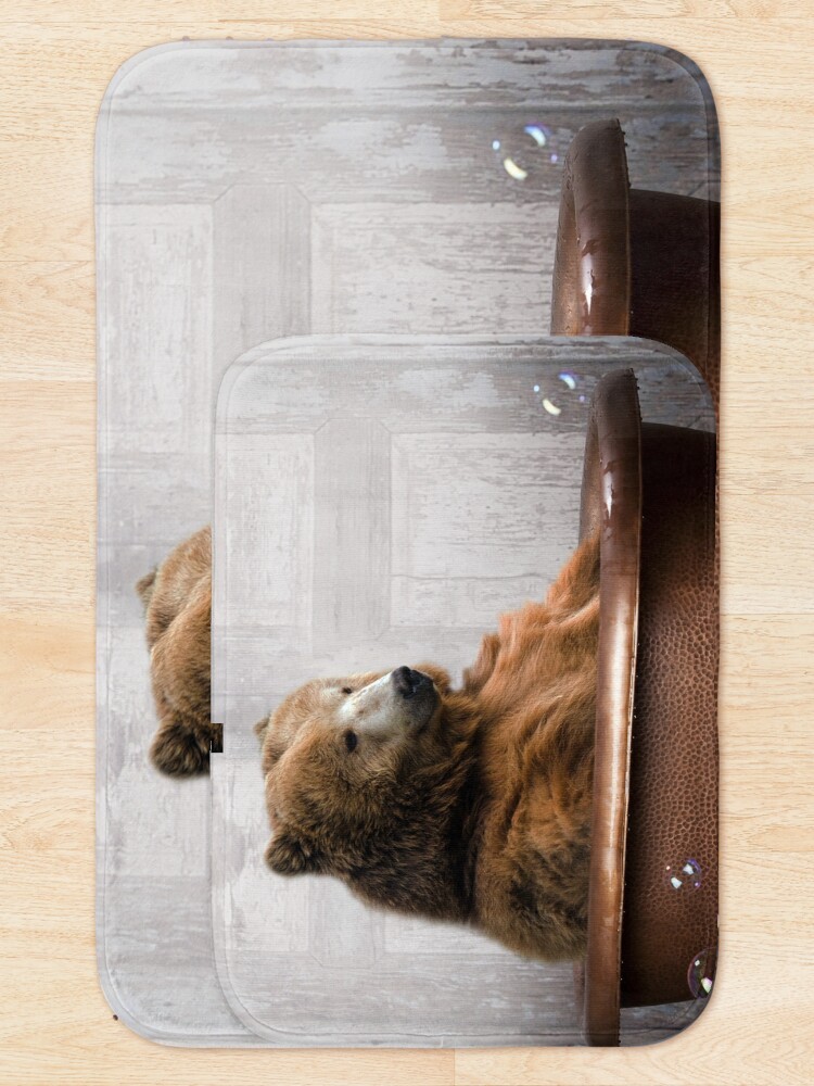 Alternate view of Bear in Bathtub Bath Mat