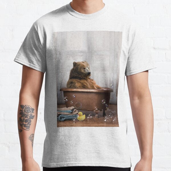 Bear in Bathtub Classic T-Shirt