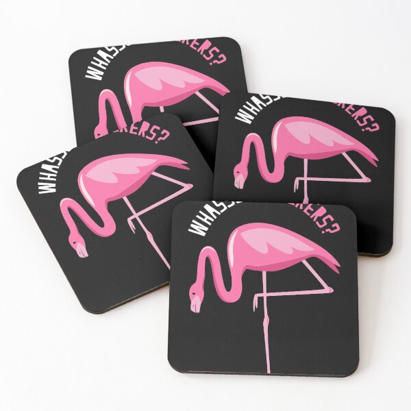 Item preview, Whassup Flockers? Fun Flamingo Bird Lover Gift Design  graphic designed and sold by Lisbob.