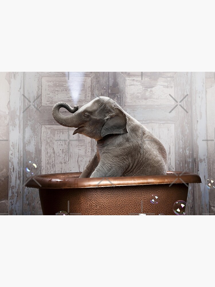 Elephant in Bathtub by snoopdoggydom