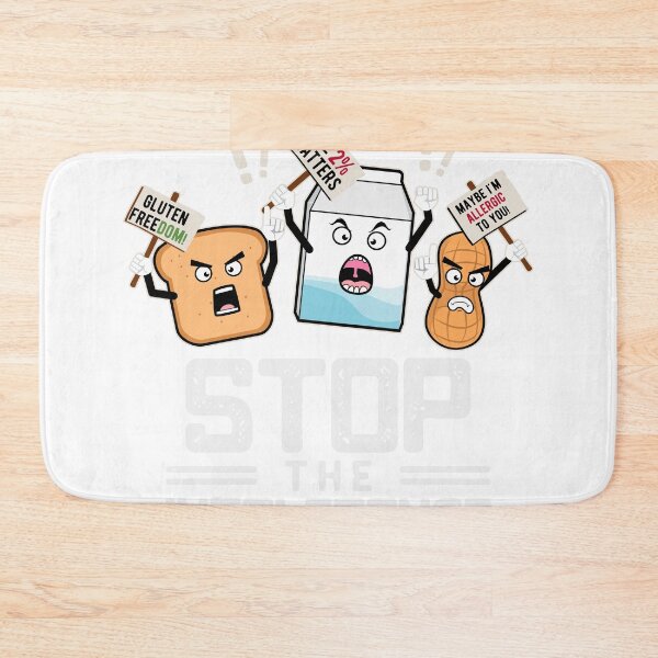 Item preview, Funny Stop The Intolerance Food Allergy Gift Design print designed and sold by Lisbob.