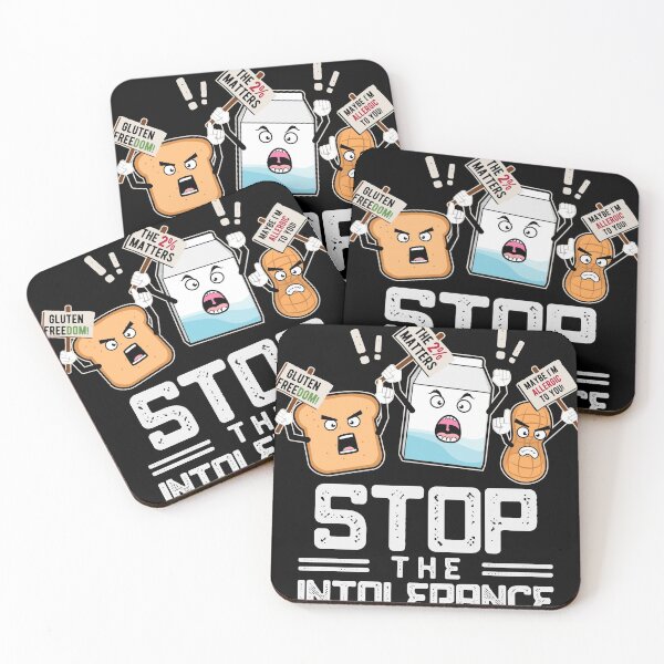 Item preview, Funny Stop The Intolerance Food Allergy Gift Design print designed and sold by Lisbob.