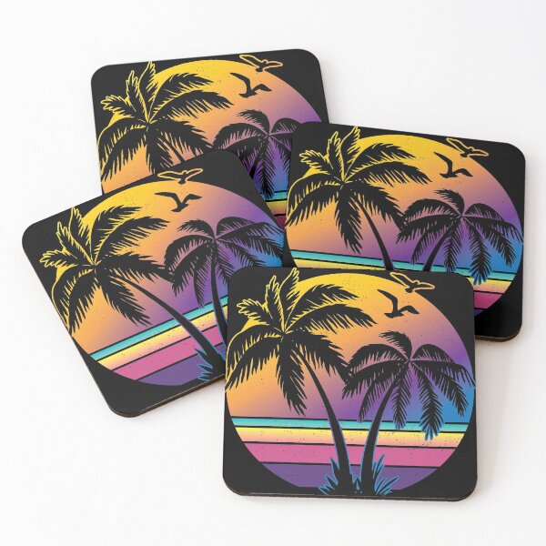 Item preview, Vintage Sunset Palm Tree Gift Design Idea Beach Lovers product designed and sold by Lisbob.
