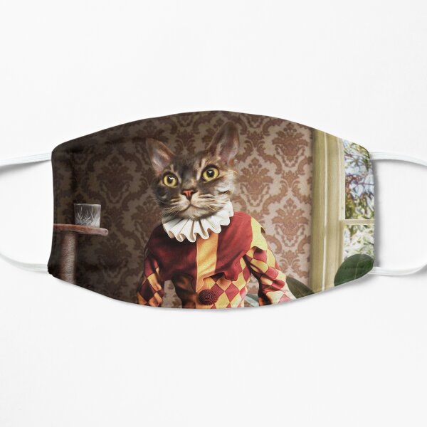 Tabby Cat Portrait - Buster Flat Mask