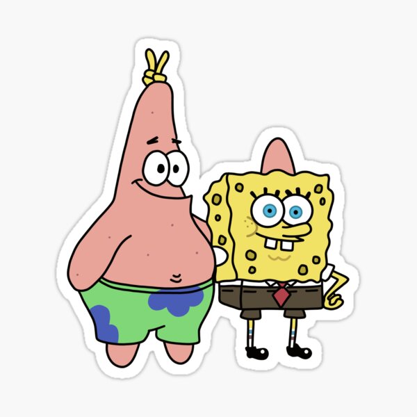 Spongebob Meme Glasses Stickers Redbubble