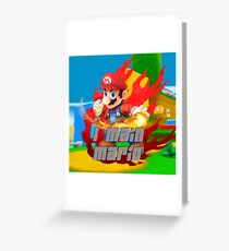 I MAIN MARIO Greeting Card