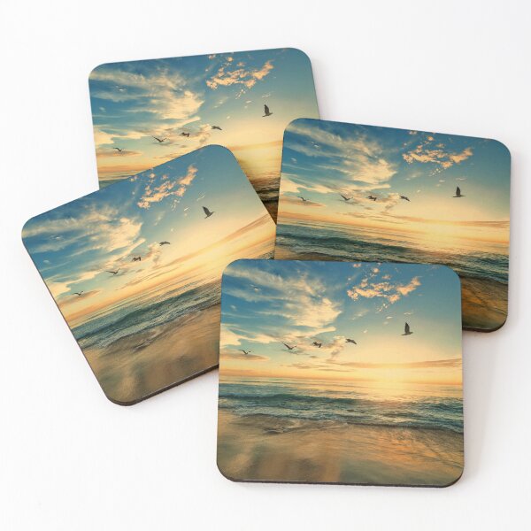Item preview, Beautiful beach with Birds designed and sold by Madhu2802.