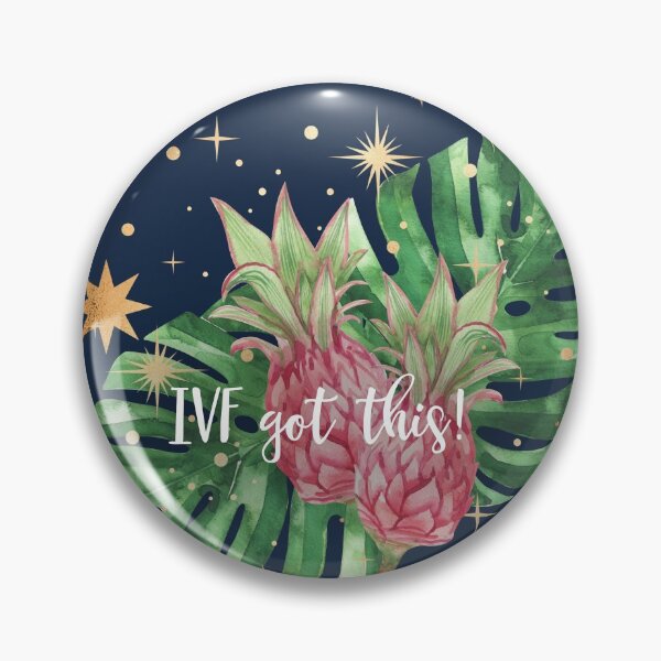 Item preview, IVF Got This Pineapples & Tropical Palm Leaves - Navy Blue designed and sold by Breece.
