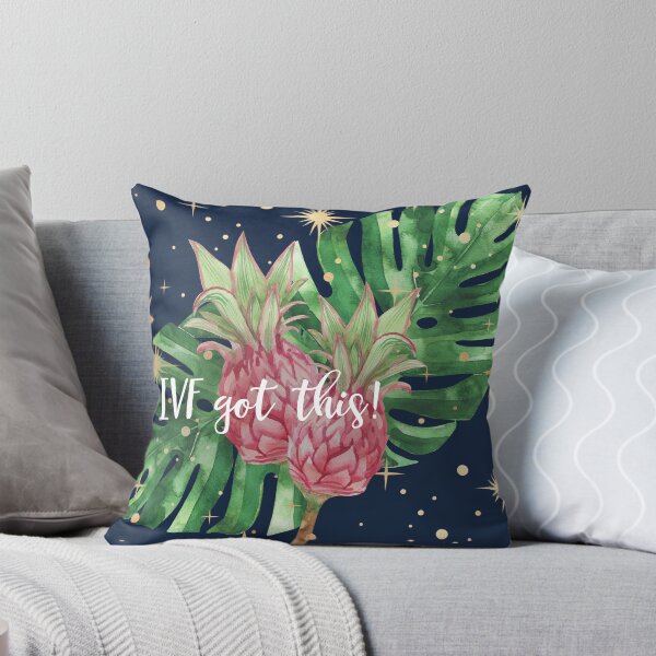 Item preview, IVF Got This Pineapples & Tropical Palm Leaves - Navy Blue designed and sold by Breece.