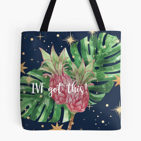 Item preview, IVF Got This Pineapples & Tropical Palm Leaves - Navy Blue designed and sold by Breece.