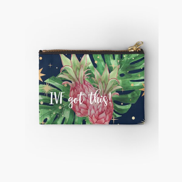 Item preview, IVF Got This Pineapples & Tropical Palm Leaves - Navy Blue designed and sold by Breece.