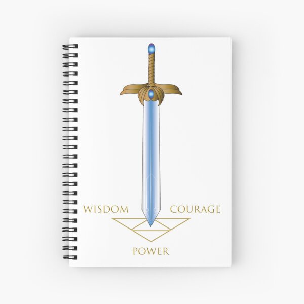 Item preview, X - caliber sword golden wisdom courage power designed and sold by sarantulas.