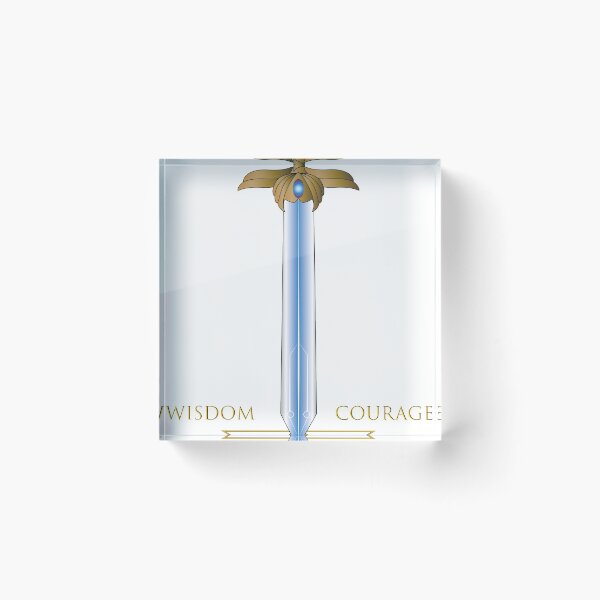 Item preview, X - caliber sword golden wisdom courage power designed and sold by sarantulas.