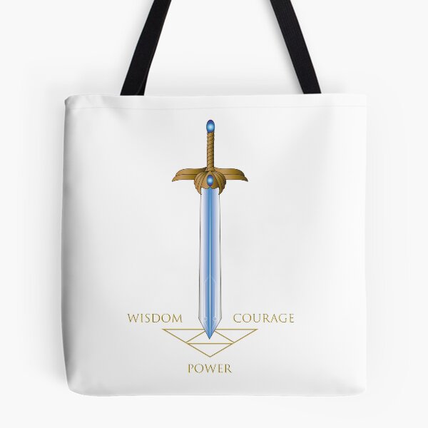 Item preview, X - caliber sword golden wisdom courage power designed and sold by sarantulas.