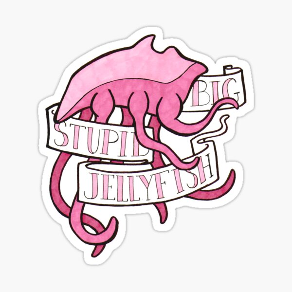 Vista previa del artículo con la obra «Big Stupid Jellyfish», diseñado y vendido por cailyxkurai.