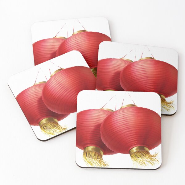 Item preview, Chinese Art Print - Red Lampignons Lanterns in the Wind China designed and sold by Kallandra.