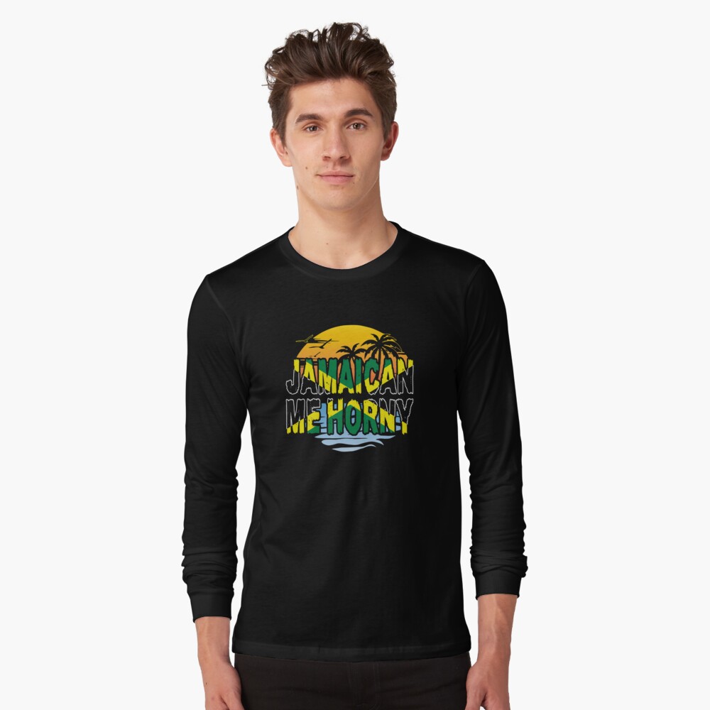 Funny Jamaican Me Horny product Jamaica Fans Tee