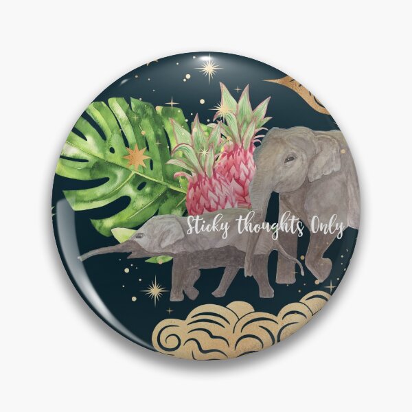 Item preview, IVF Got This & Sticky Thoughts Only Elephants Repeating Pattern designed and sold by Breece.