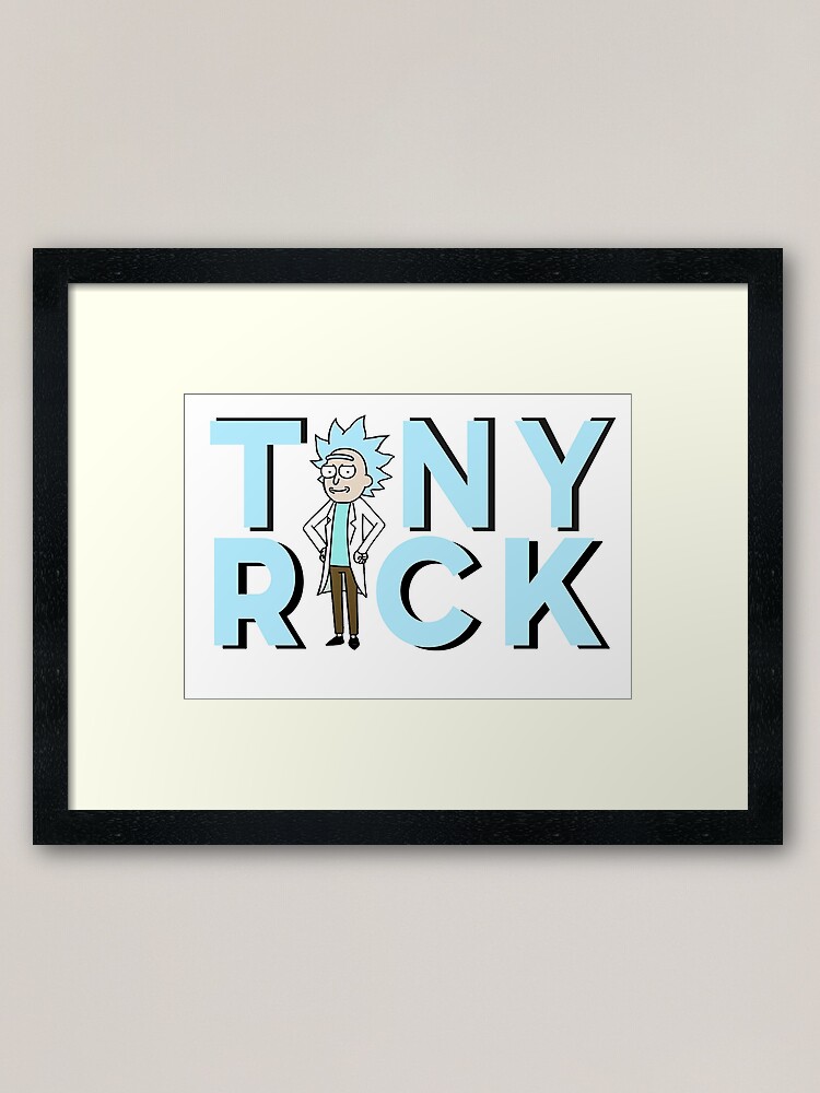 Alternate view of Tiny Rick ! Framed Art Print