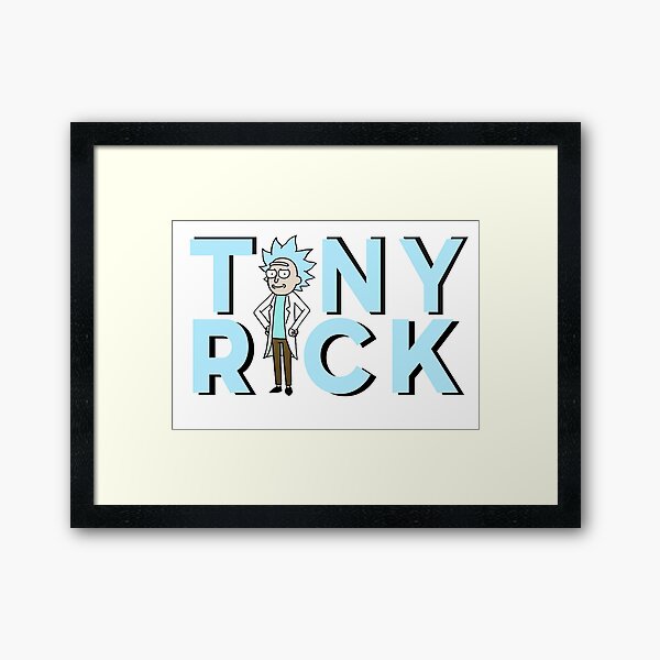 Tiny Rick ! Framed Art Print